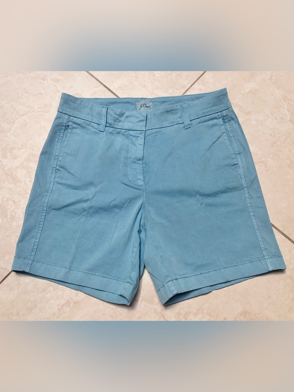 J. Crew Women's Sky Blue Cotton Shorts